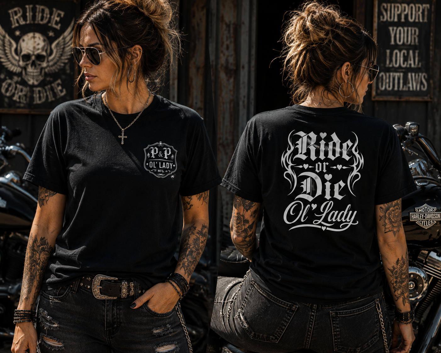 Ride or Die Ol' Lady Unisex T-Shirt