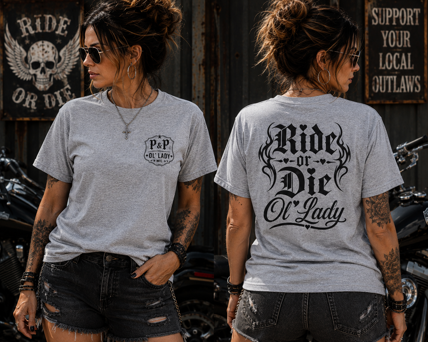 Ride or Die Ol' Lady Unisex T-Shirt