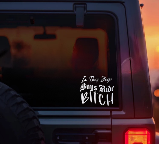 In This Jeep Decal