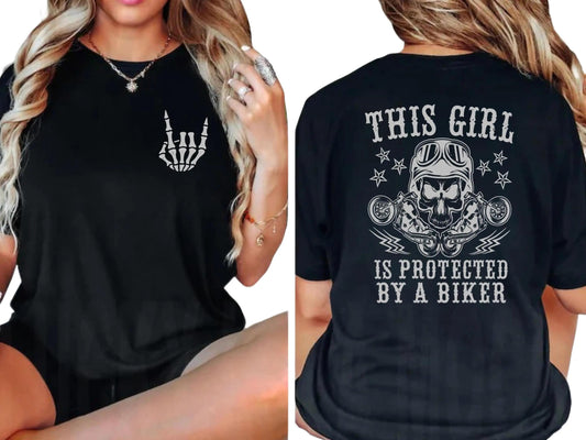 Protected By A Biker T-shirt