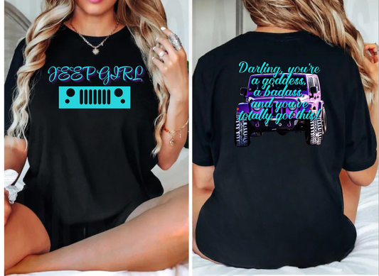 Jeep Girl Front/Back Design
