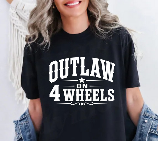 Outlaw on 4 Wheels Graphic T-Shirt